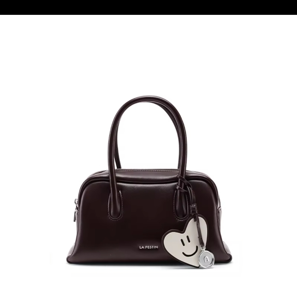 La Festin Brown Leather Handbag Crossbody Bag